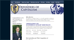 Desktop Screenshot of defendersofcapitalism.com