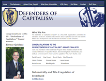 Tablet Screenshot of defendersofcapitalism.com